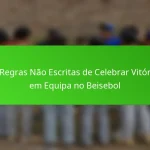 As Regras Não Escritas de Celebrar Vitórias em Equipa no Beisebol