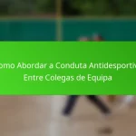Como Abordar a Conduta Antidesportiva Entre Colegas de Equipa