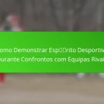 Como Demonstrar Espírito Desportivo Durante Confrontos com Equipas Rivais