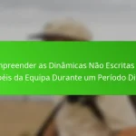 Compreender as Dinâmicas Não Escritas dos Papéis da Equipa Durante um Período Difícil