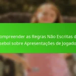 Compreender as Regras Não Escritas do Beisebol sobre Apresentações de Jogadores