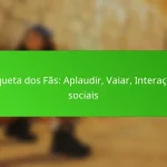 Etiqueta dos Fãs: Aplaudir, Vaiar, Interações sociais