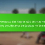 O Impacto das Regras Não Escritas nos Estilos de Liderança de Equipas no Beisebol