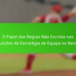 O Papel das Regras Não Escritas nas Discussões de Estratégia de Equipa no Beisebol