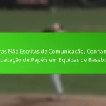 Regras Não Escritas de Comunicação, Confiança e Aceitação de Papéis em Equipas de Basebol